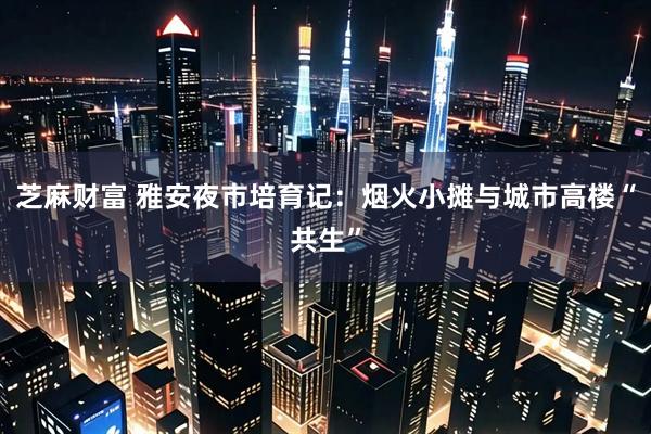 芝麻财富 雅安夜市培育记：烟火小摊与城市高楼“共生”