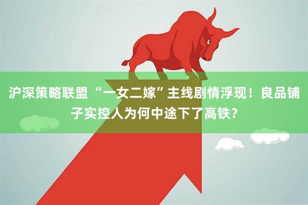 沪深策略联盟 “一女二嫁”主线剧情浮现！良品铺子实控人为何中途下了高铁？